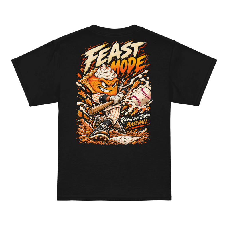 Feast Mode, back design mockup