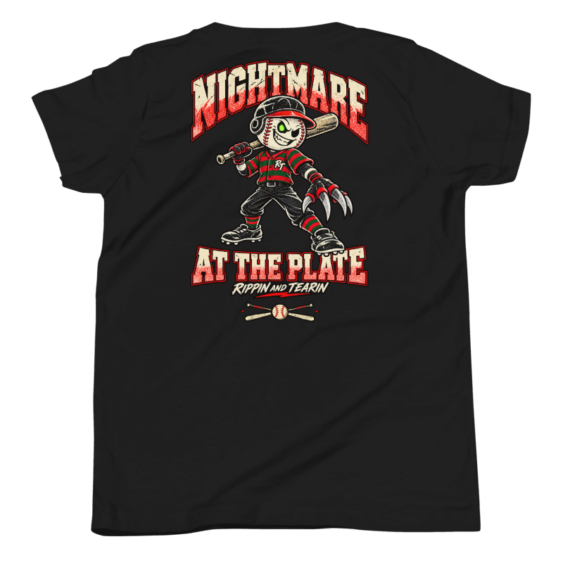 Nightmare at the Plate, native Printful back mockup